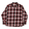 HOBBS CREAK Mens Red & Black Check Shirt XL Cotton Blend Long Sleeve Button