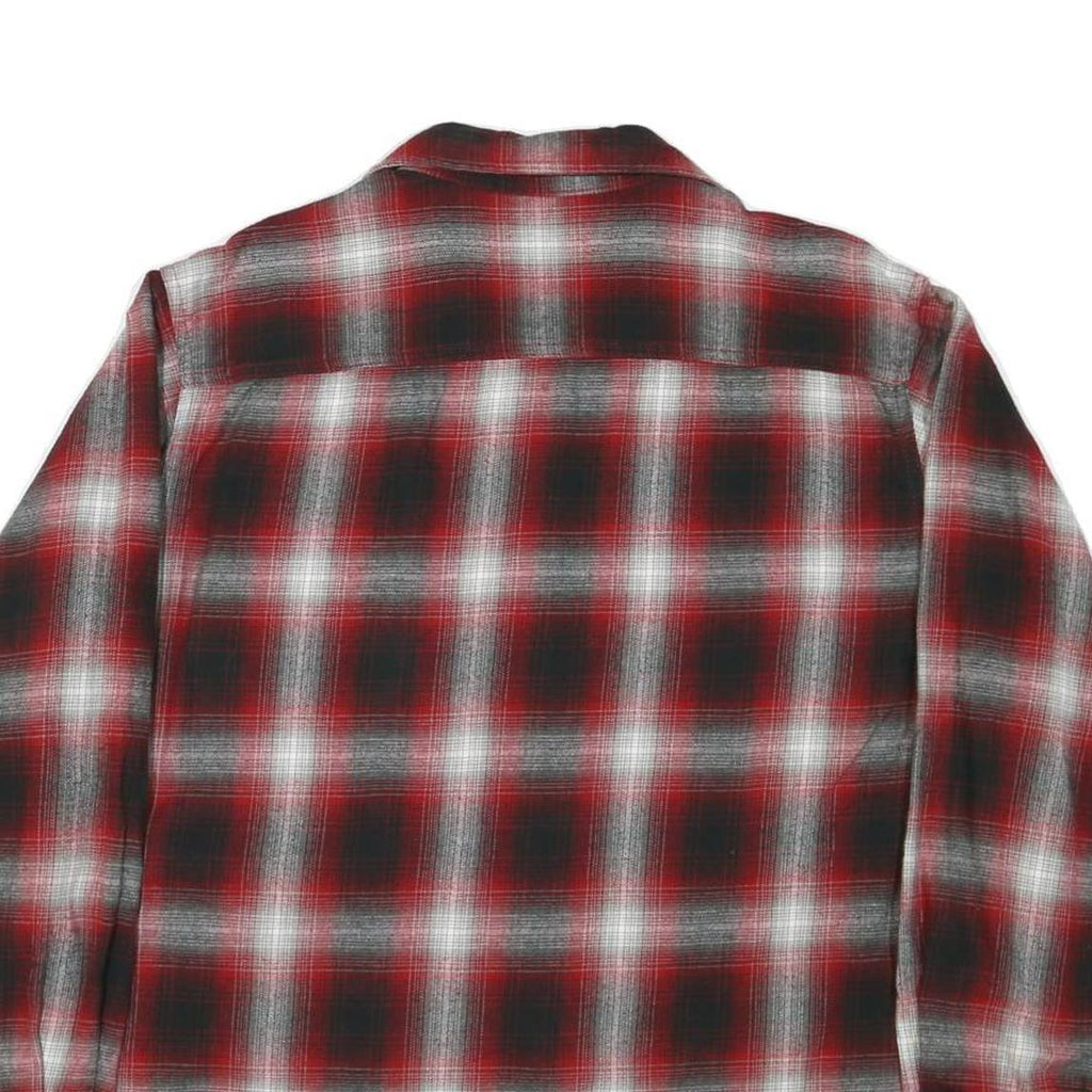 HOBBS CREAK Mens Red & Black Check Shirt XL Cotton Blend Long Sleeve Button
