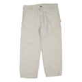 CARHARTT Mens Cotton Blend Beige Regular Fit Straight Leg Trousers W38 L30