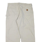CARHARTT Mens Cotton Blend Beige Regular Fit Straight Leg Trousers W38 L30