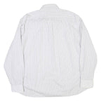 TOMMY HILFIGER Mens White & Blue Checked Shirt XL Button Down Casual Formal