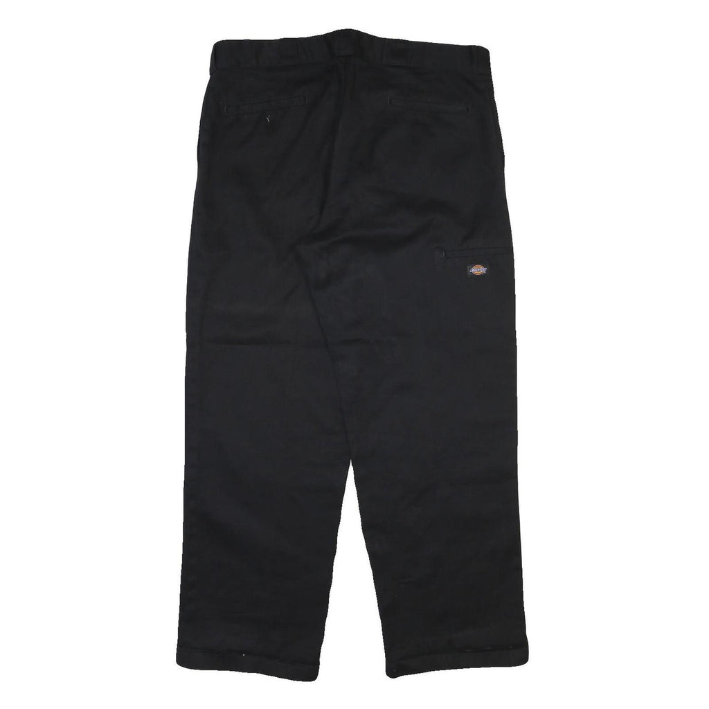 DICKIES Mens Regular Fit Black Workwear Trousers W40 L32 Durable Cotton Blend