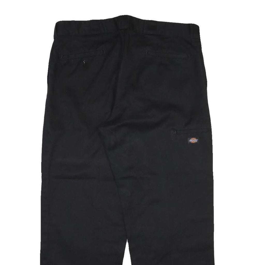 DICKIES Mens Regular Fit Black Workwear Trousers W40 L32 Durable Cotton Blend