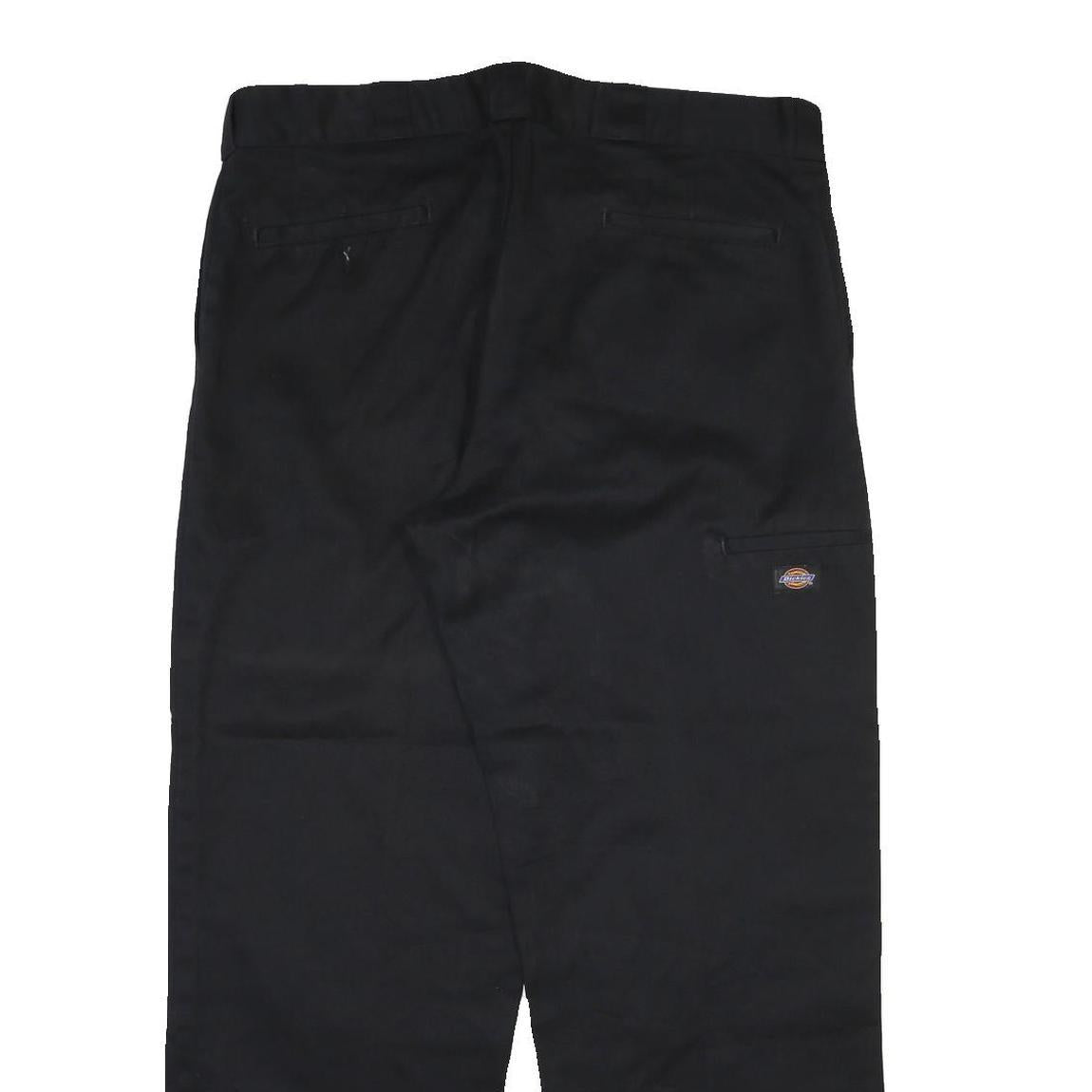 DICKIES Mens Regular Fit Black Workwear Trousers W40 L32 Durable Cotton Blend