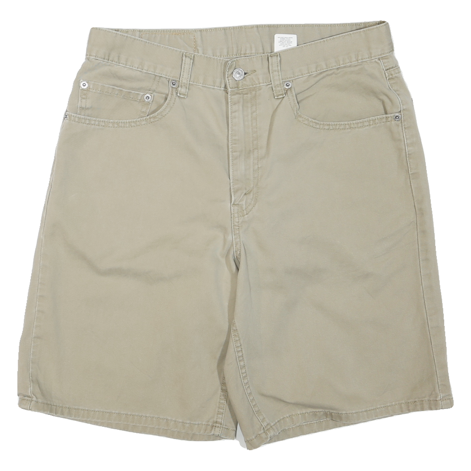 LEVI'S Mens Shorts Beige Casual M W33 Cotton Blend Classic Fit Pocketed
