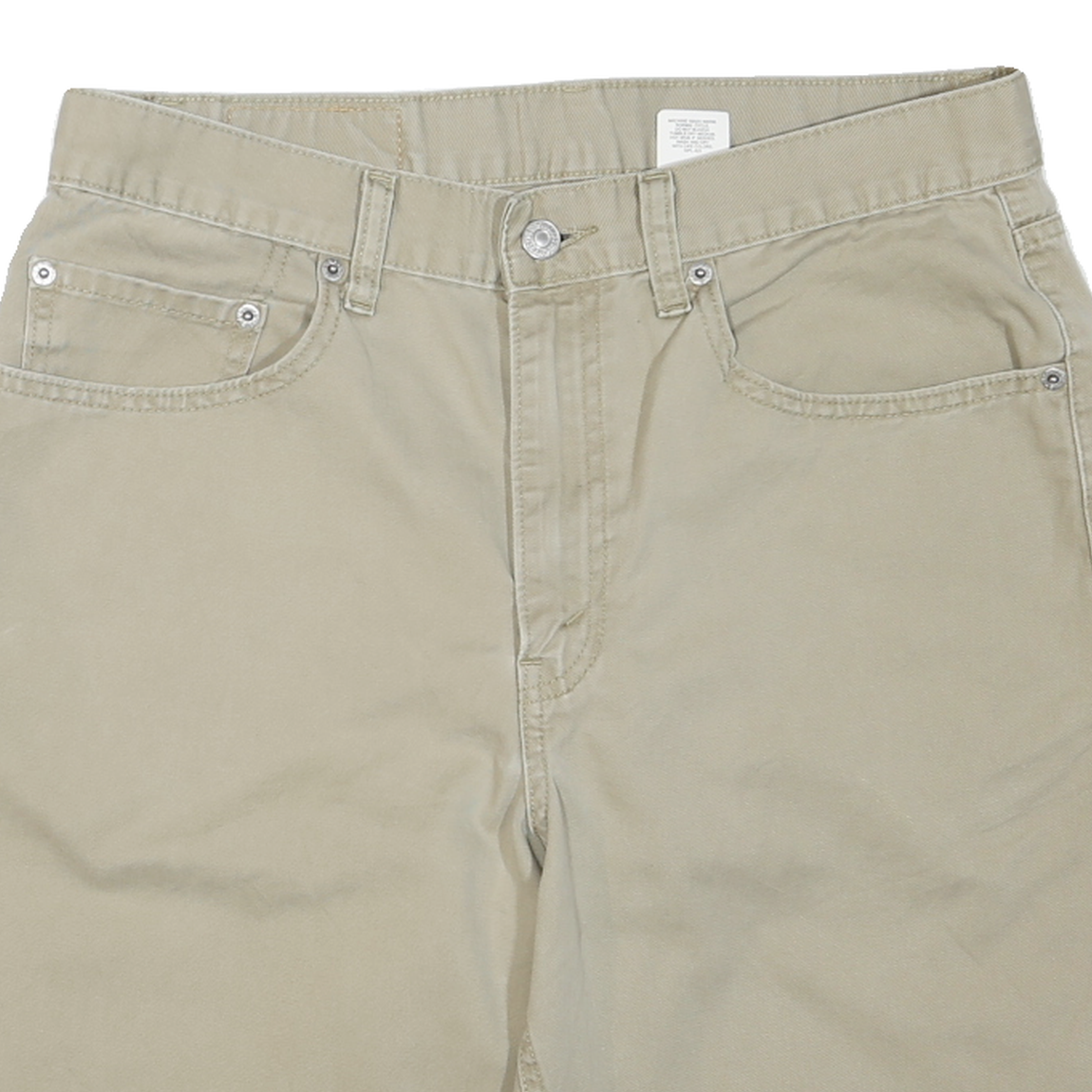 LEVI'S Mens Shorts Beige Casual M W33 Cotton Blend Classic Fit Pocketed