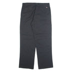 DICKIES Chino Mens Trousers Black Regular Straight W32 L30