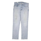 LEVI'S 514 Mens Slim Jeans Blue Denim Light W36 L34 Cotton Blend Zip