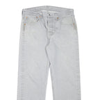 LEVI'S 501 Mens Jeans Light Blue Regular Straight Denim W31 L28 Classic Cotton