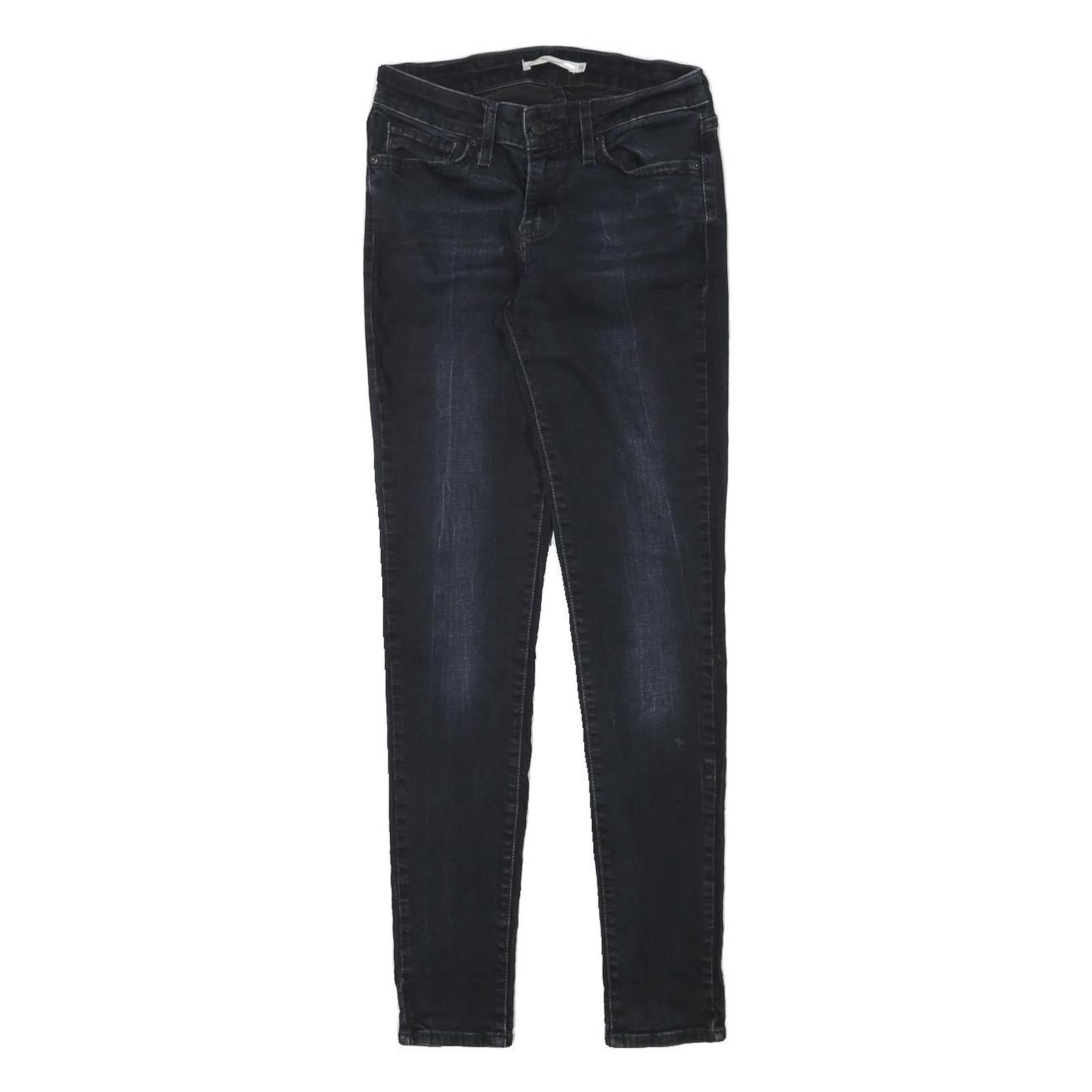 LEVI'S Womens Jeans Blue Slim Skinny Denim Medium W24 L29 Stretch Zip Fastening