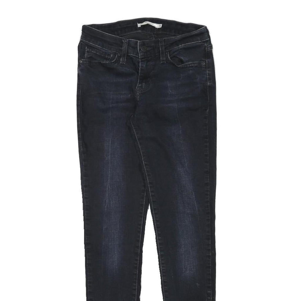 LEVI'S Womens Jeans Blue Slim Skinny Denim Medium W24 L29 Stretch Zip Fastening