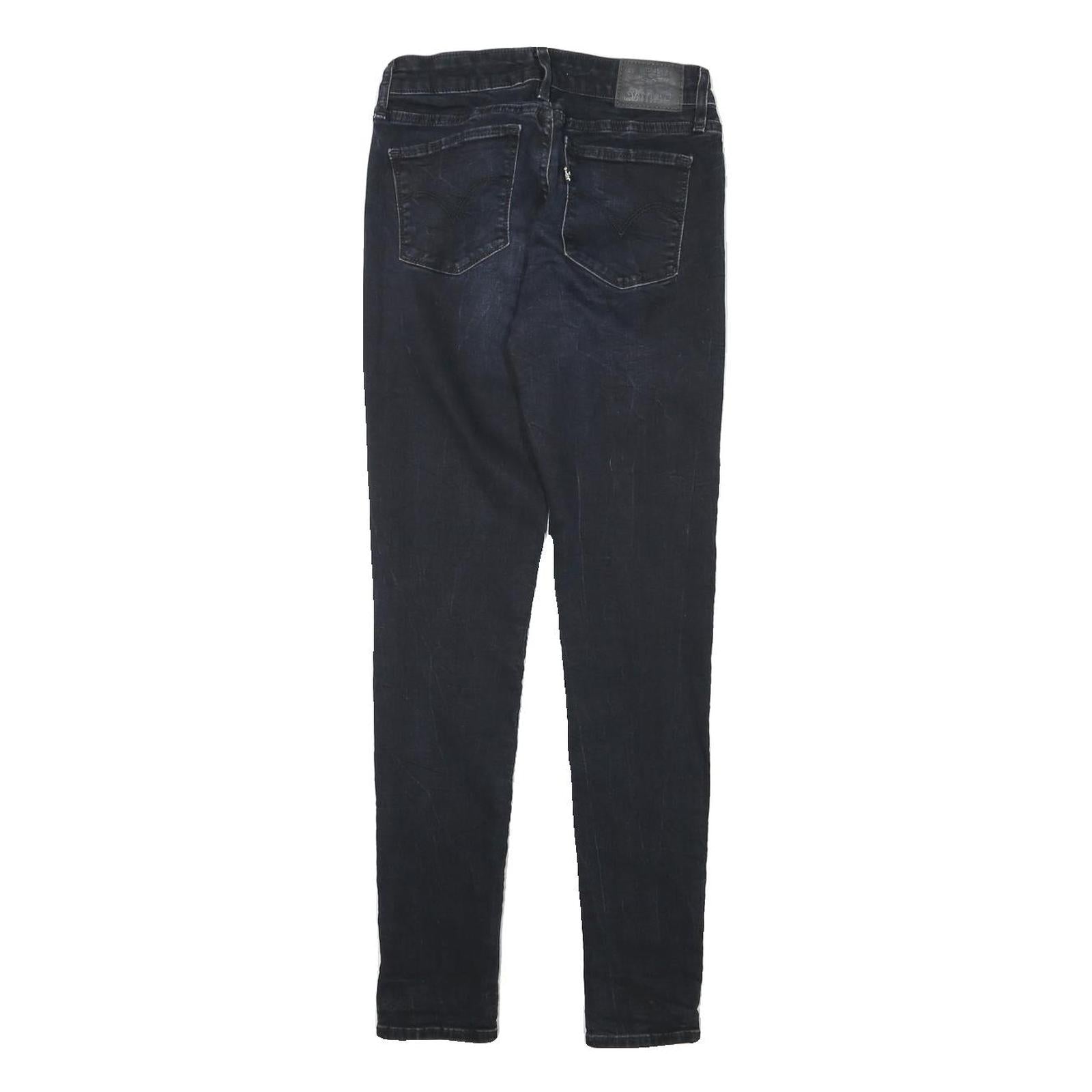 LEVI'S Womens Jeans Blue Slim Skinny Denim Medium W24 L29 Stretch Zip Fastening