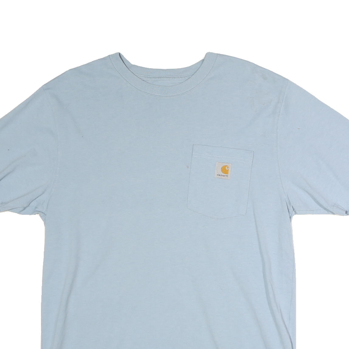 CARHARTT Mens Blue Pocket T-Shirt M Short Sleeve Crew Neck Casual Cotton