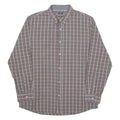 LEE Stretch Mens Shirt Brown Check Long Sleeve XL