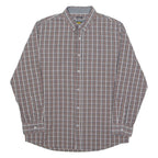 LEE Stretch Mens Shirt Brown Check Long Sleeve XL
