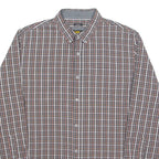 LEE Stretch Mens Shirt Brown Check Long Sleeve XL