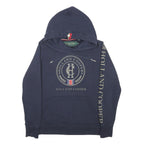HOLLAND COOPER Womens Navy Hoodie S Cotton Blend Logo Print Casual