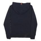 HOLLAND COOPER Womens Navy Hoodie S Cotton Blend Logo Print Casual