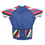 CEROTI Mens Blue Cycling Jersey L Short Sleeve Zip Neck Lightweight