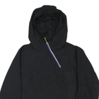 FILA Womens Black Sporty Windbreaker Jacket XL Polyester Blend Zip Hooded