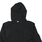 FILA Womens Black Sporty Windbreaker Jacket XL Polyester Blend Zip Hooded