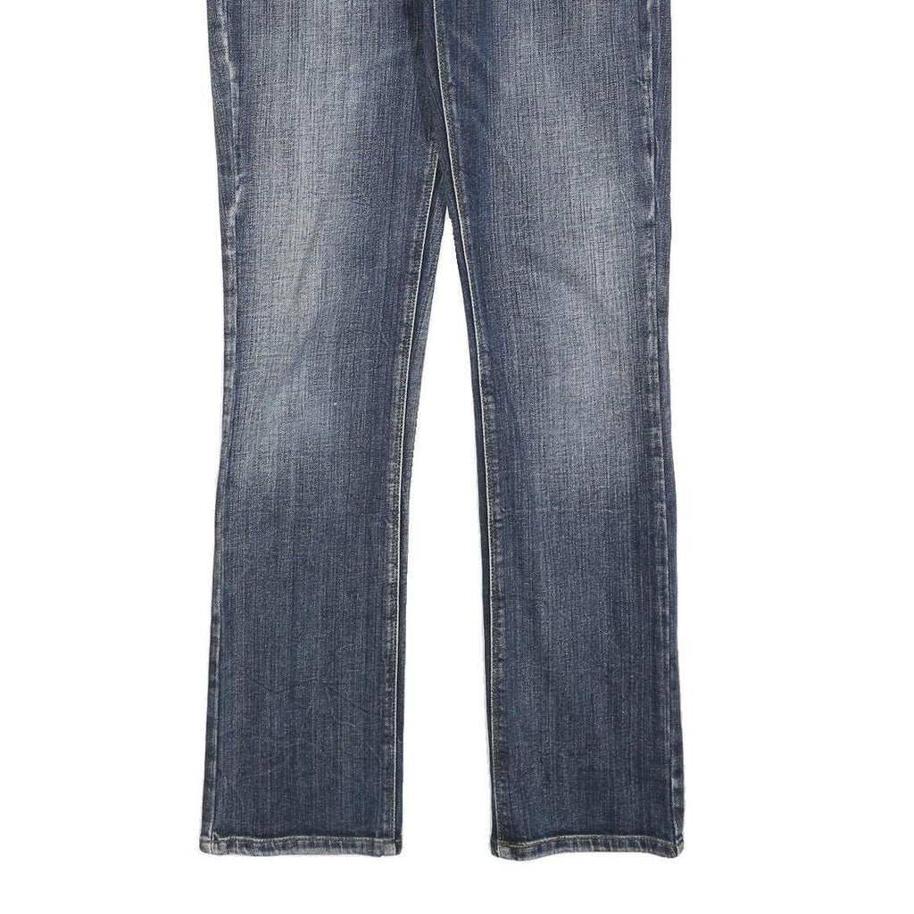 LEVI'S 470 Womens Jeans Blue Slim Straight Denim Medium W28 L34 Zip Closure