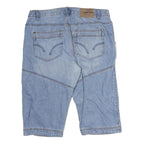 ARIZONA JEAN COMPANY Mens Cotton Blue Denim Casual Shorts XL W38 Relaxed Fit