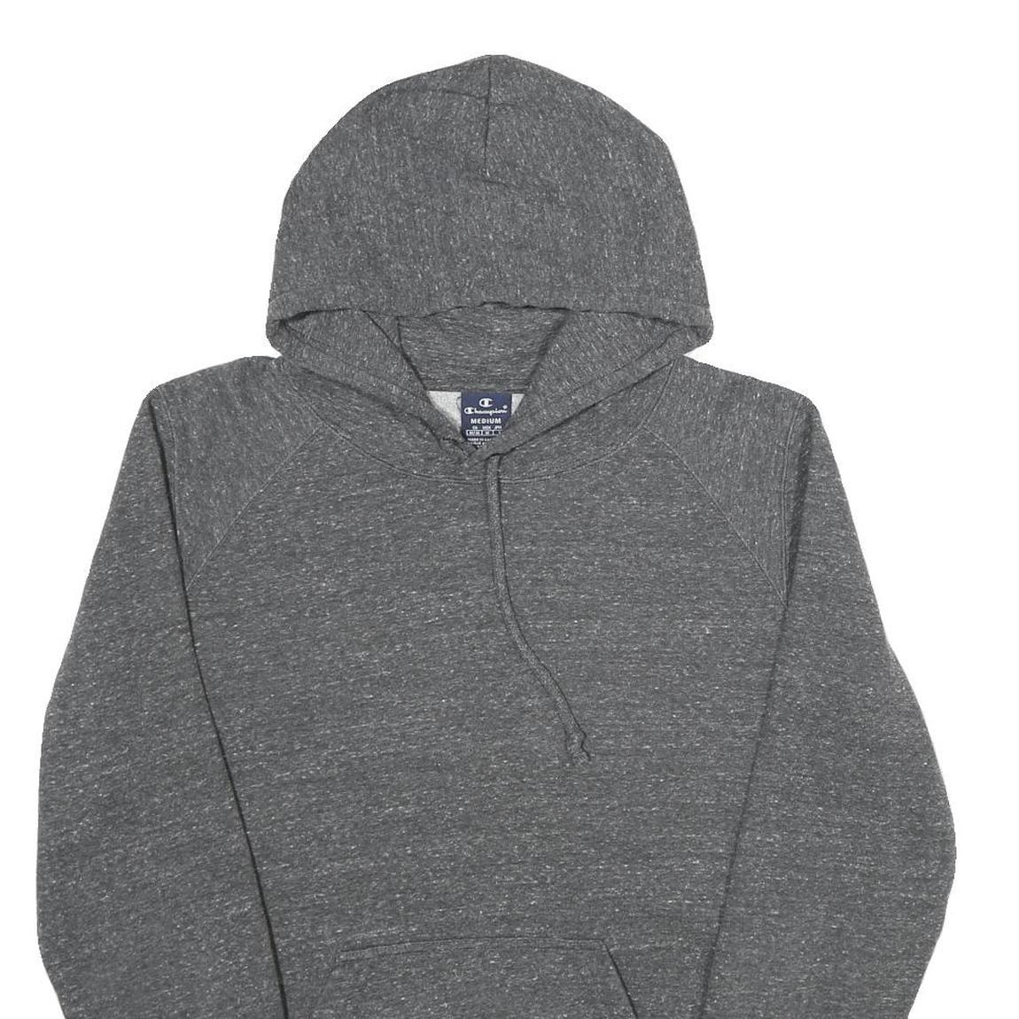 CHAMPION Mens Grey Hoodie Pullover M Cotton Blend Casual Streetwear