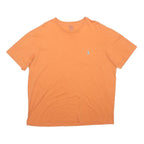 POLO RALPH LAUREN Mens Orange Pocket T-Shirt XL Short Sleeve Crew Neck Cotton