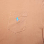 POLO RALPH LAUREN Mens Orange Pocket T-Shirt XL Short Sleeve Crew Neck Cotton