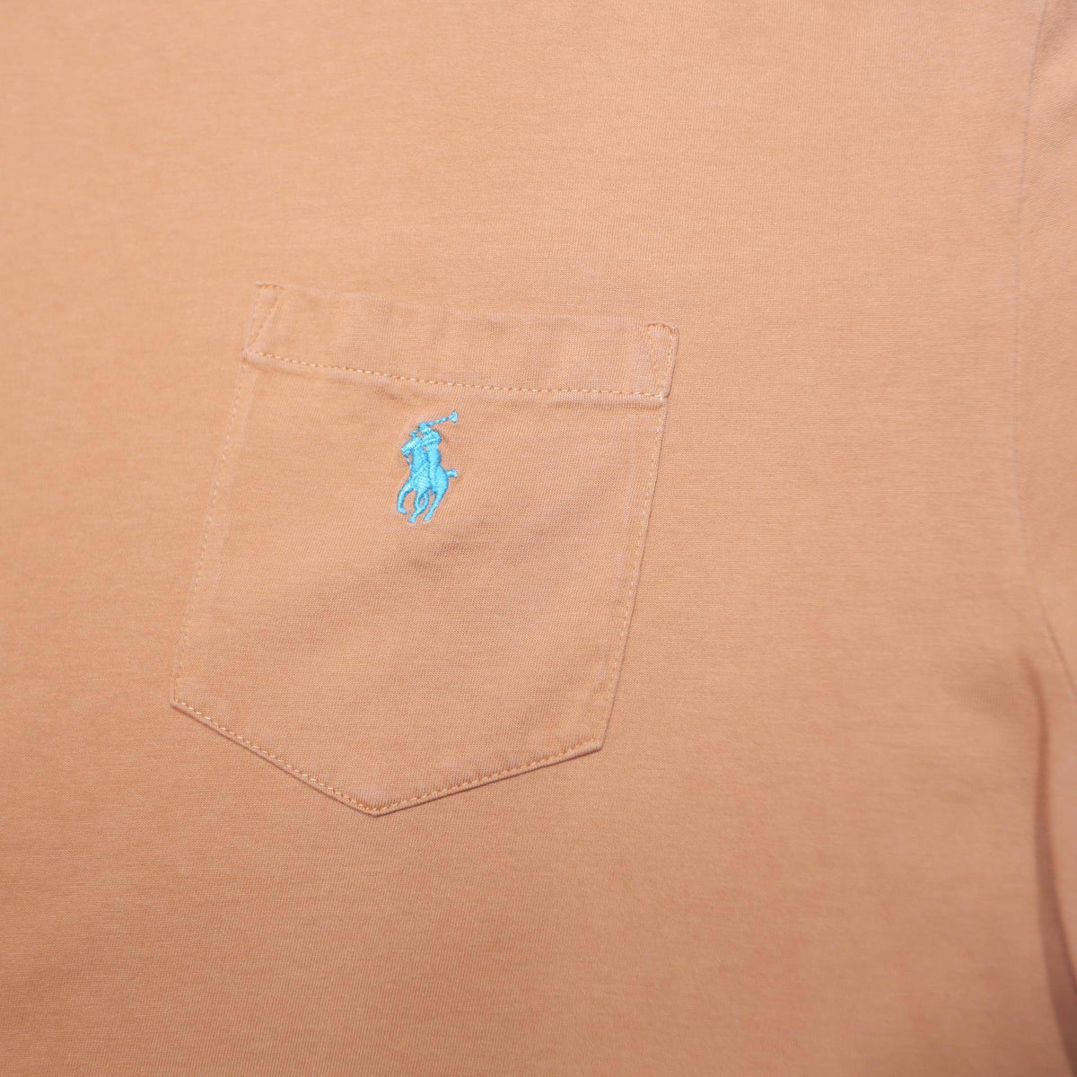 POLO RALPH LAUREN Mens Orange Pocket T-Shirt XL Short Sleeve Crew Neck Cotton