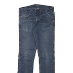 LEVI'S Mens Slim Blue Denim Slim Jeans W30 L30 Classic Cotton Blend Zip