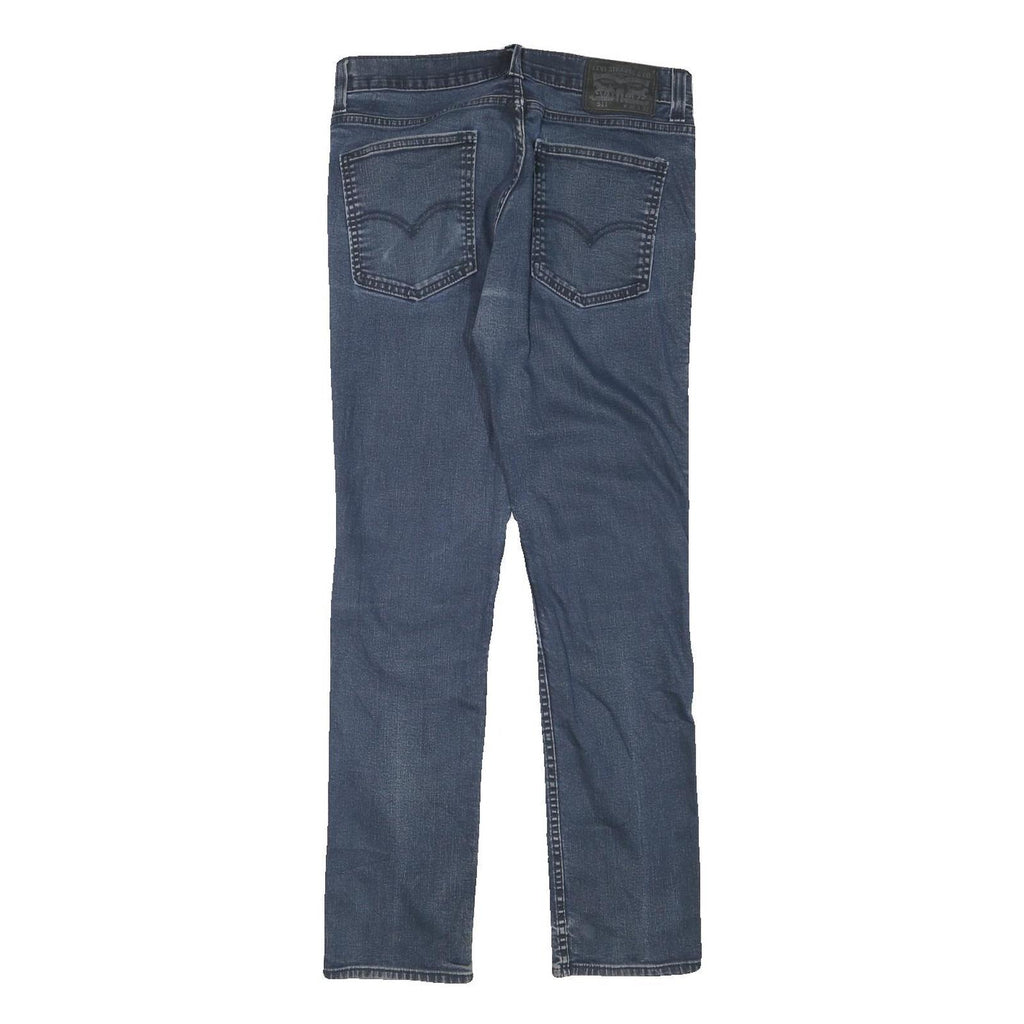 LEVI'S Mens Slim Blue Denim Slim Jeans W30 L30 Classic Cotton Blend Zip
