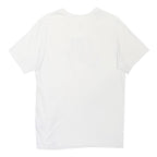 NIKE Mens White Blue ENG Graphic T-Shirt M Short Sleeve Crew Neck Sport Casual