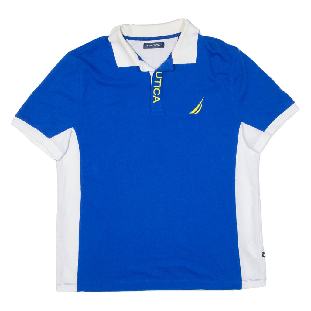 NAUTICA Mens Polo Shirt Blue L