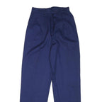 JACKSPORT Mens Cotton Blend Navy Regular Fit Straight Leg Trousers W26 L30 Smart