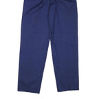 JACKSPORT Mens Cotton Blend Navy Regular Fit Straight Leg Trousers W26 L30 Smart