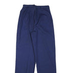 JACKSPORT Mens Cotton Blend Navy Regular Fit Straight Leg Trousers W26 L30 Smart