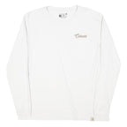 CARHARTT Womens White Long Sleeve Crew Neck Pocket Logo T-Shirt L