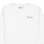 CARHARTT Womens White Long Sleeve Crew Neck Pocket Logo T-Shirt L