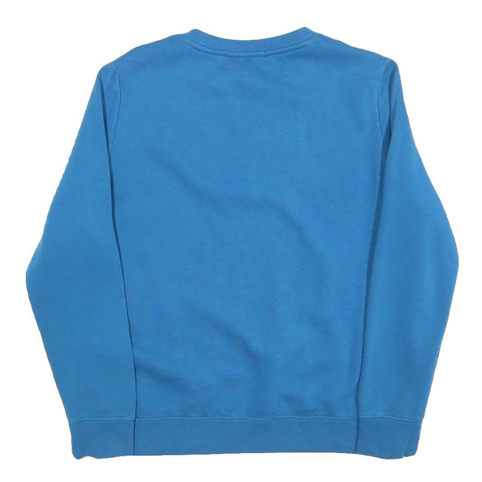 TOMMY HILFIGER Womens Blue Crew Neck M Cotton Blend Sweatshirt Classic Logo