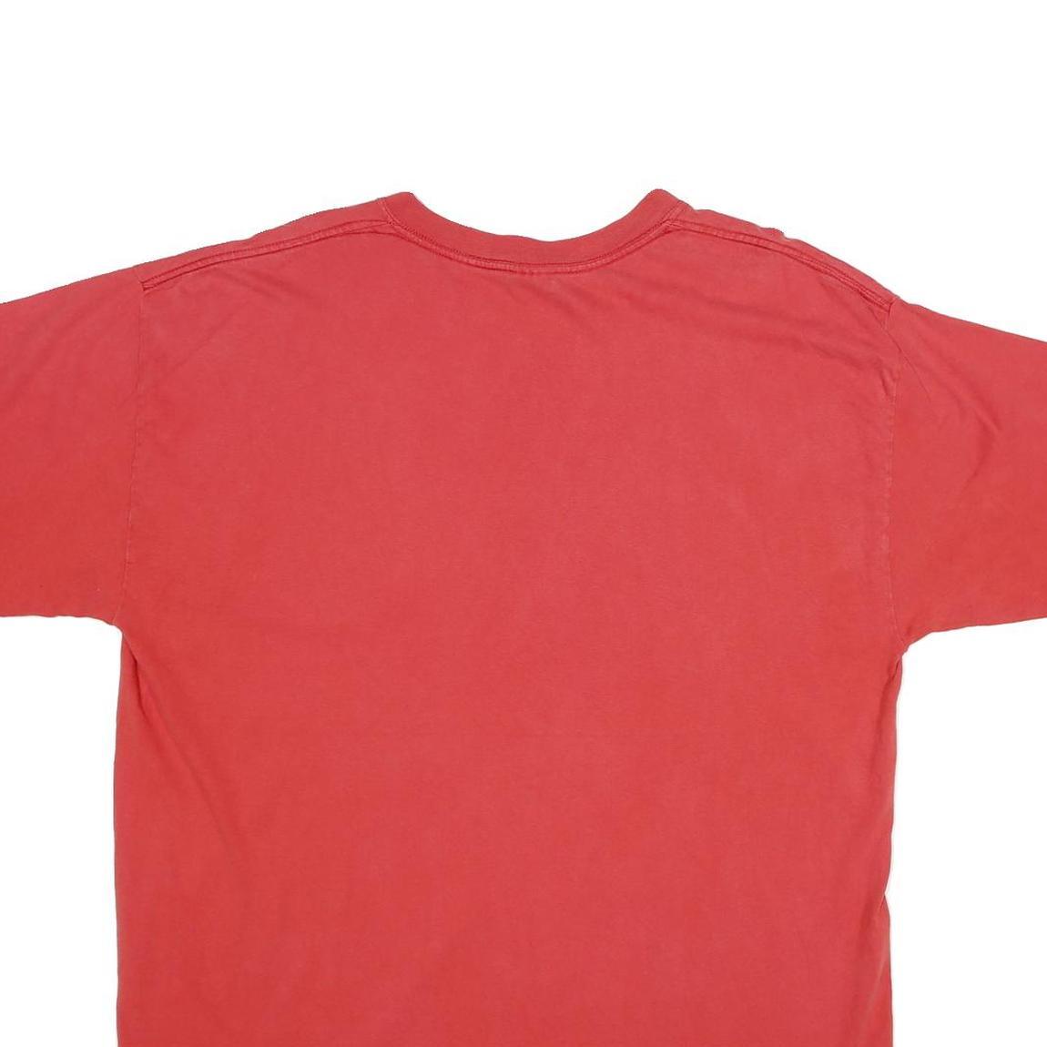 GILDAN Mens Red 2004 Western Conference Champions Graphic T-Shirt XL Short