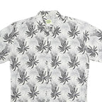 WD & JUNIOR Mens White & Black Pattern Cotton Shirt XL Casual Summer Short