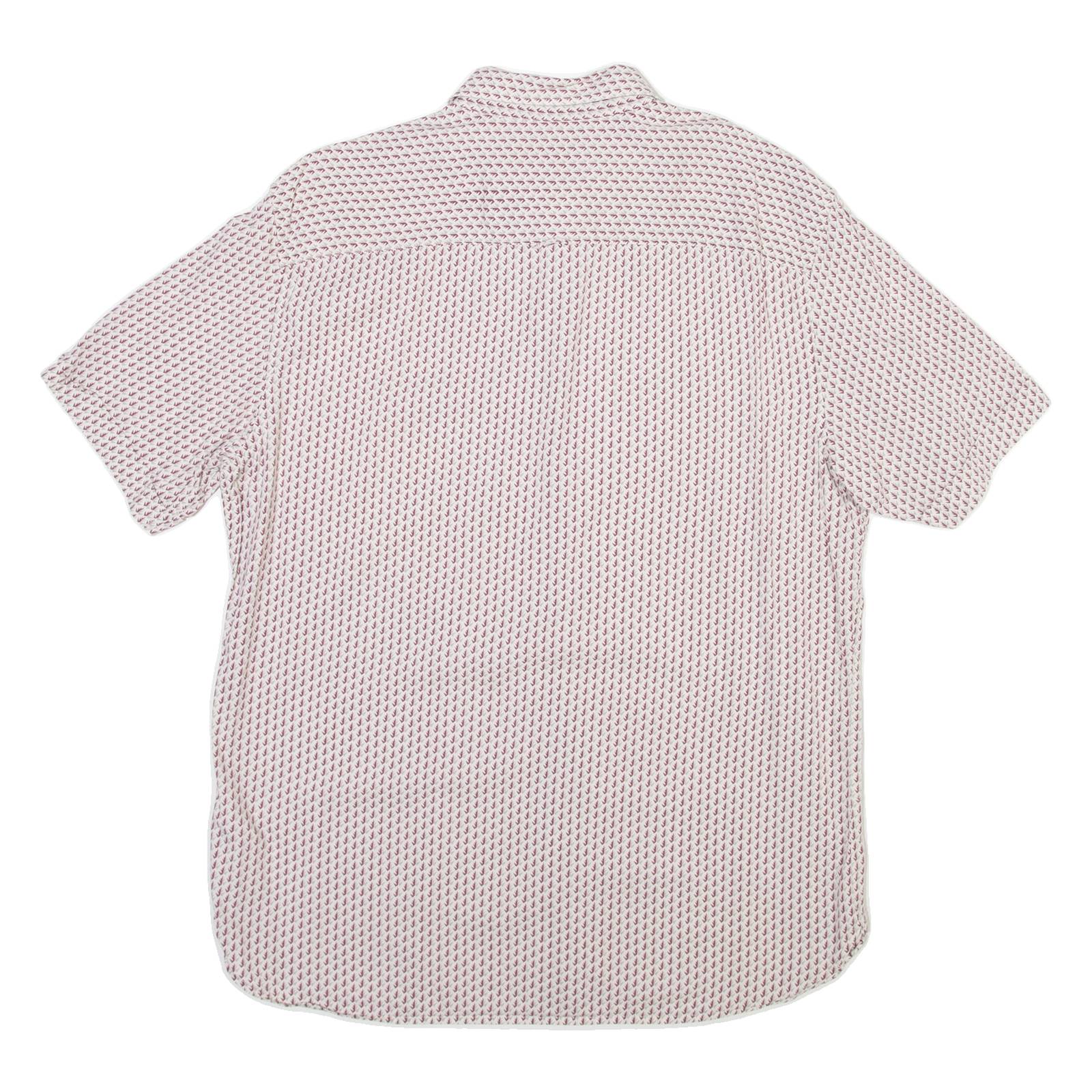 ALL SAINTS Mens Shirt White Crazy Pattern L