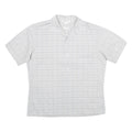 MR CALIFORNIA Mens Grey Check Shirt M Short Sleeve Button Collar Casual