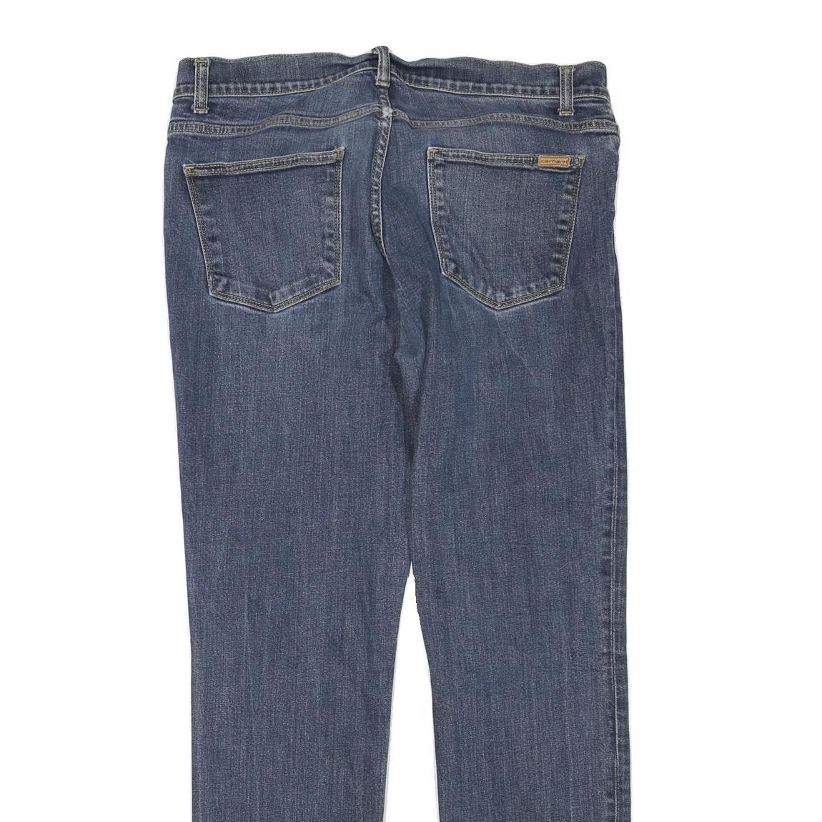 CARHARTT Womens Jeans Blue Regular Straight Denim Medium W34 L32 Classic Fit