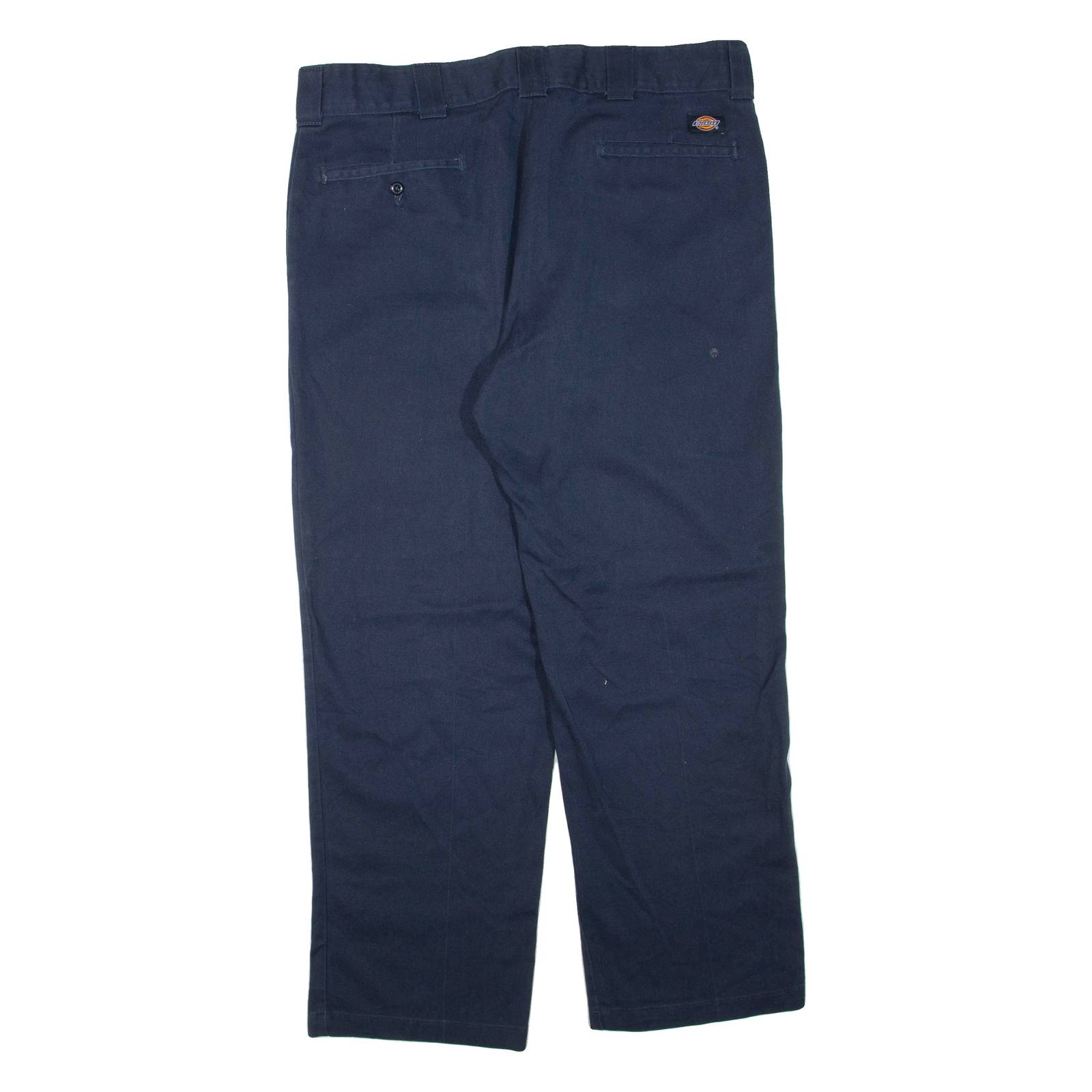 DICKIES Mens Trousers Blue Regular Straight W38 L30