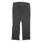 DICKIES Mens Regular Fit Black Denim Jeans Cotton Blend W36 L32 Workwear Zip