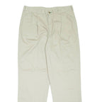 TOMMY HILFIGER Chino Mens Trousers Beige Relaxed Tapered W36 L32