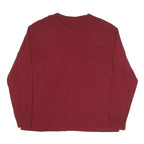 POLO RALPH LAUREN Mens Red Long Sleeve Crew Neck T-Shirt L Cotton Blend Classic